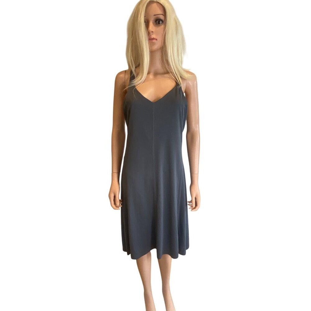 NWT Kuhl Womens Java Dress L Gray Coffeenna Sleeveless X-Cross Racerback MSRP$89 - Picture 7 of 10